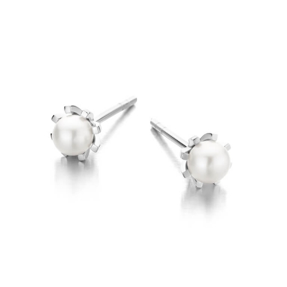 Billede af Spirit Icons Emily Pearl Stud øreringe sølv m. perle