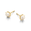 Billede af Spirit Icons Emily Pearl Stud øreringe forgyldt sølv m. perle