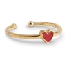 Billede af ENAMEL Copenhagen Amore Red ring forgyldt sølv (justérbar)