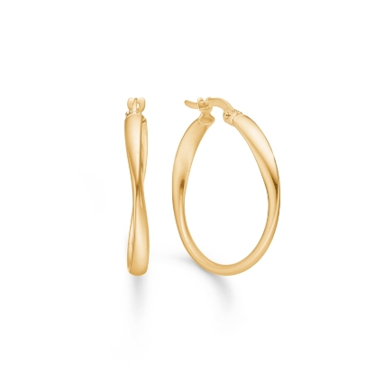 Billede af Mads Z "Silvia" øreringe 8 kt. guld 23mm