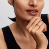 Billede af Pandora Funklende Sommerfugl ring sølv m. pink cz (str. 48-60)