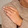 Billede af Spirit Icons Selina ring forgyldt sølv m. cz (str. 54)