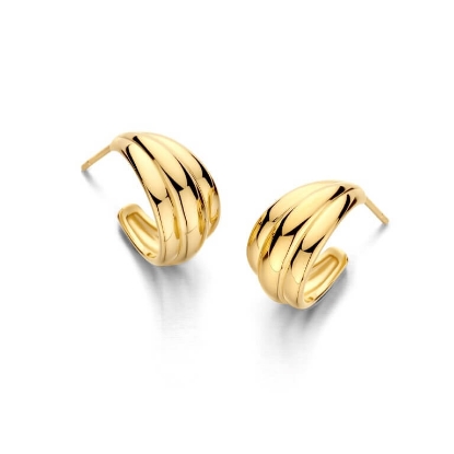 Billede af Spirit Icons Emelda Hoops (S) forgyldt sølv