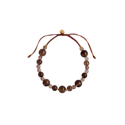 Billede af STINE A armbånd Cherrie Bon Bon - Mocha forgyldt sølv (17-25 cm)