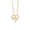 Billede af Mads Z Kampagnehjerte halskæde 14 kt. guld m. 0,020 ct. W.SI (mellem)