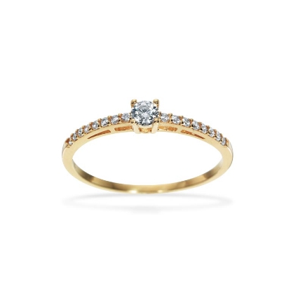 Billede af Ring cubic zir. 8 kt.