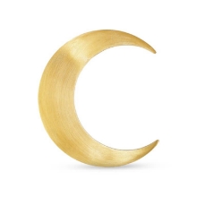 Billede af Jane Kønig Massive Half Moon Stud ørering forgyldt sølv (1 stk) - Venstre