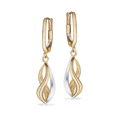 Billede af Ørebøjler rd/hv 8 kt.