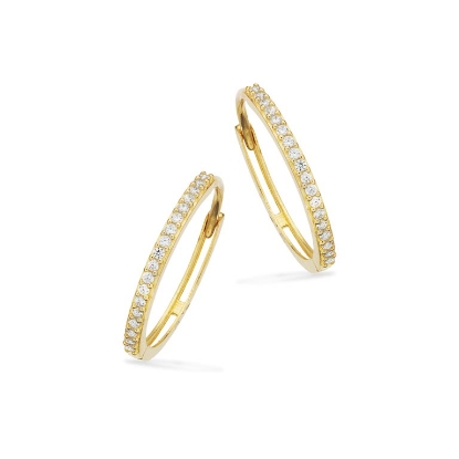 Billede af Creoler cubic zir. 15 mm. 8 kt.