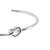 Billede af Jane Kønig Tied Heart armring sølv (str. M+L)