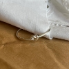 Billede af Jane Kønig Tied Heart armring sølv (Large - 65 mm)