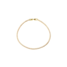 Billede af Aqua Dulce Tennis Small armbånd forgyldt sølv m. cz (18 cm)