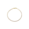 Billede af Aqua Dulce Tennis Large armbånd forgyldt sølv m. cz (17-18 cm)