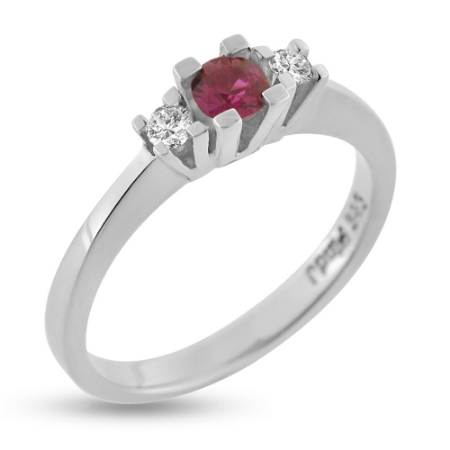 Billede til varegruppe Ringe i hvidguld med ædelsten