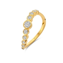 Billede af Spirit Icons Savoy ring 14 karat guld m. 0,41 ct. w/vs diamant (str. 58)