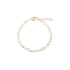 Billede af Aqua Dulce Love Me Heart armbånd forgyldt sølv (20 cm)