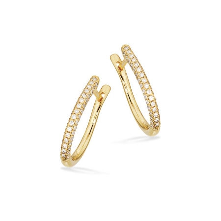 Billede til varegruppe Øreringe guld med diamanter