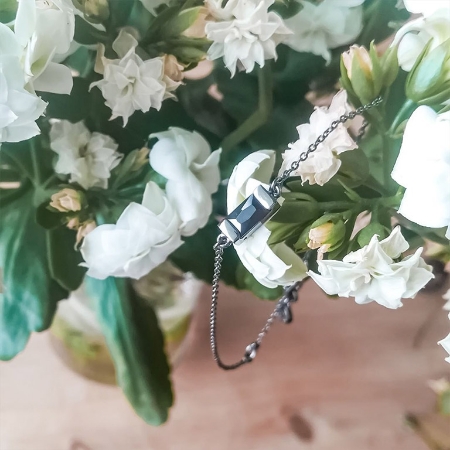 Billede til varegruppe Armbånd Sort Sølv