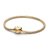 Billede af Pandora Armbånd forgyldt m. hjerte (21cm)