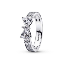 Billede af Pandora Funklende Dobbeltrækket Sløjfering sølv m. cz (str. 58)