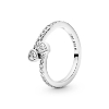 Billede af Pandora ring sølv hjerter med kubisk zirkonia str. 48-60