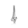 Billede af Pandora ring sølv hjerter med kubisk zirkonia str. 60