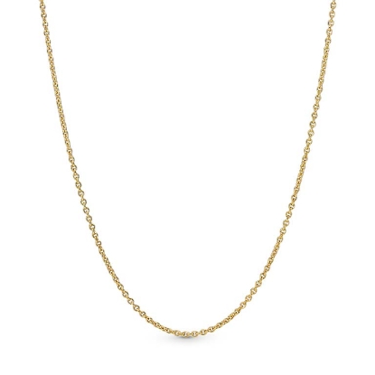 Billede af Pandora rund ankerkæde halskæde 45 cm forgyldt metalblanding