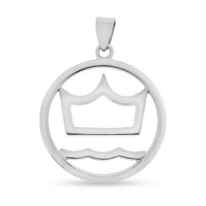 Billede af Vedhæng Dansk varmblod, 27,7 mm. 14 kt. hvg.