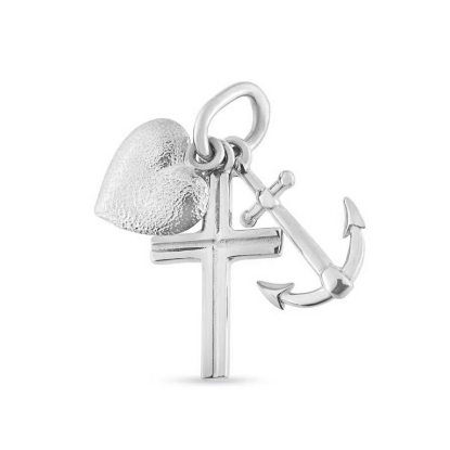 Billede af Vedhæng tro-håb-kærlighed 14 kt. hvg