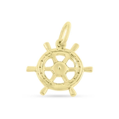 Billede af Vedhæng skibsrat 925s. forgyldt