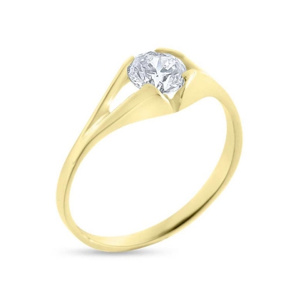 Billede af Ring m. 5 mm syn sten 8 kt