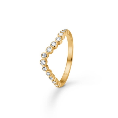 Billede af Mads Z "Freya" ring 14 karat guld m. 0,28 ct. W.SI brillanter (str. 50-60)