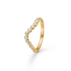 Billede af Mads Z "Freya" ring 14 karat guld m. 0,28 ct. W.SI brillanter (str. 56)