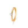 Billede af Mads Z 14 kt. ring "Crown Solitaire" m. 0,09ct. brill. W.VS str 50