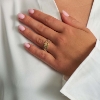 Billede af Mads Z "Luxury Rainbow" ring 14 kt. dobbelt m.ægte sten str. 50