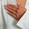 Billede af Mads Z "Luxury Rainbow Petite" ring 14 kt guld m.ægte sten (str. 60)