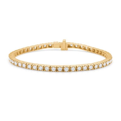 Billede af Mads Z "Tennis" armbånd 14 kt. guld m. 2,50 ct. w/si brillanter