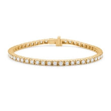 Billede af Mads Z "Tennis" armbånd 14 kt. guld m. 2,50 ct. w/si brillanter (17,5 cm)
