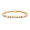 Billede af Mads Z "Tennis" armbånd 14 kt. guld m. 3,50 ct. w/si brillanter (16,5 cm)