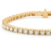 Billede af Mads Z "Tennis" armbånd 14 kt. guld m. 3,50 ct. w/si brillanter (17,5 cm)