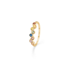 Billede af Mads Z ring 8 kt. "Dido colour" m. zirkonia str. 58