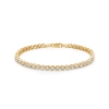 Billede af Mads Z "Tennis" armbånd 8 kt. guld m. zirkonia (18 cm)