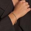 Billede af Mads Z "Tennis" armbånd 8 kt. guld m. zirkonia (18 cm)