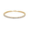 Billede af Mads Z "Tennis" armbånd 8 kt. guld m. zirkonia (16,5 cm)
