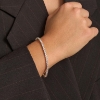 Billede af Mads Z "Tennis" armbånd 8 kt. guld m. zirkonia (16,5 cm)