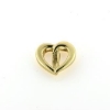Billede af Vedhæng hjerte, åbent massivt, hj. 10 mm. 925s. forgyldt