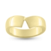 Billede af Ring, bred. 7 mm.  ( str. 60-69) 14 kt. 