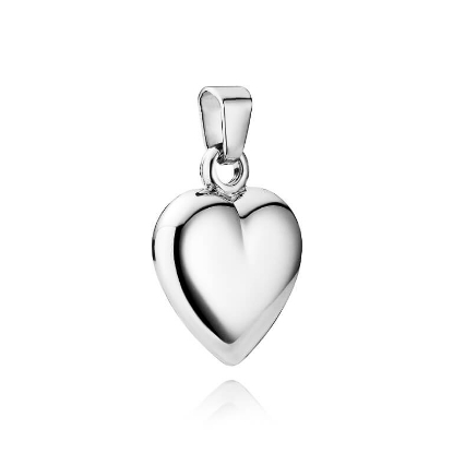 Billede af Hjerte (hult) 925s sølv Priser fra