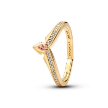 Billede af Pandora Disney Princess Aurora Tiara ring forgyldt metalblanding m. cz (str. 60)