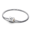 Billede af *Pandora Disney Princess Eventyrbog slangekædearmbånd sølv og metalblanding m. lab-grown diamant (21 cm)